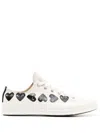 Comme Des Garçons Play X Converse Multi Hearts-print Low-top Sneakers