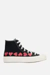 Comme Des Garçons Play X Converse Multi-heart Chuck 70 High-top Sneakers
