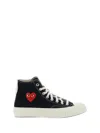 Comme Des Garçons Play X Converse X Converse Chuck Taylor 70 Single Heart Sneakers In Black
