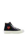Comme Des Garçons Play X Converse X Converse Chuck Taylor 70 Single Heart Sneakers In Black