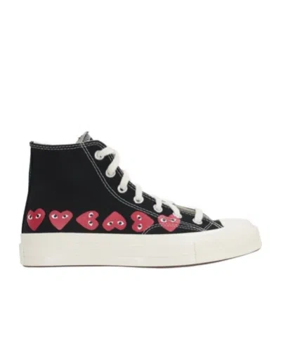 COMME DES GARÇONS PLAY X CONVERSE X CONVERSE CHUCK 70 HIGH-TOP SNEAKERS