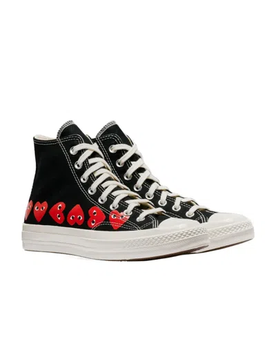 Comme Des Garçons Play X Converse Chuck Taylor Heart-print Sneakers In Black