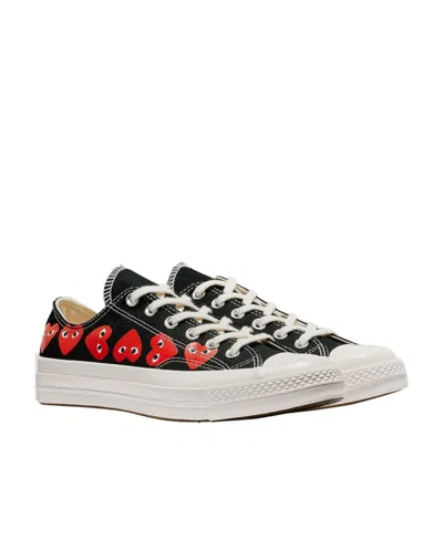 Comme Des Garçons Play X Converse Lace-up Low-cut Skate Shoes In White