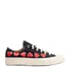 Comme Des Garçons Play X Converse Lace-up Low-cut Skate Shoes In White
