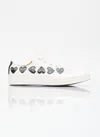 Comme Des Garçons Play X Converse Chuck 70 Multi Heart Sneakers In White