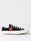 Comme Des Garçons Play X Converse X Comme Des Garçons Play Chuck 70 Ox "half Heart Black" Sneakers In 黑色