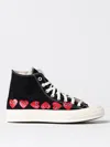 Comme Des Garçons Play X Converse X Converse Chuck Taylor Canvas Sneakers In 黑色