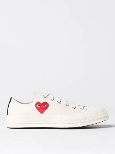 COMME DES GARÇONS PLAY X CONVERSE SNEAKERS COMME DES GARÇONS PLAY X CONVERSE MEN COLOR WHITE,F95153001