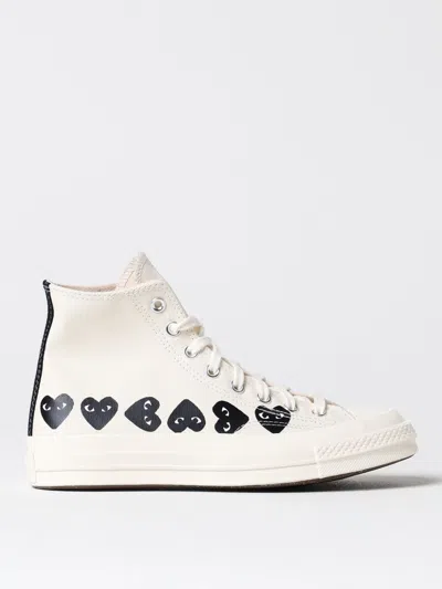 COMME DES GARÇONS PLAY X CONVERSE SNEAKERS COMME DES GARÇONS PLAY X CONVERSE MEN COLOR WHITE,F95161001