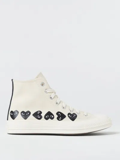 COMME DES GARÇONS PLAY X CONVERSE SNEAKERS COMME DES GARÇONS PLAY X CONVERSE MEN COLOR WHITE,G71847001