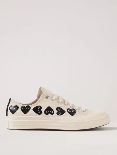 COMME DES GARÇONS PLAY X CONVERSE SNEAKERS COMME DES GARÇONS PLAY X CONVERSE MEN COLOR WHITE,G71849001