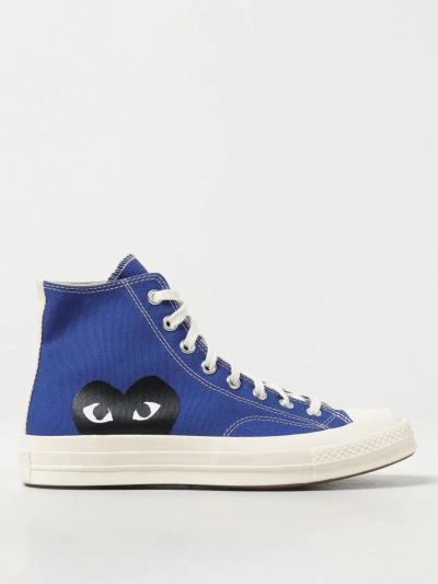 COMME DES GARÇONS PLAY X CONVERSE SNEAKERS COMME DES GARÇONS PLAY X CONVERSE MEN COLOR BLUE,F29946009