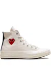 COMME DES GARÇONS PLAY X CONVERSE X COMME DES GARÇONS PLAY CHUCK 70 "CREAM" SNEAKERS