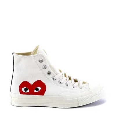 Comme Des Garçons Play X Converse X Converse Chuck Taylor Sneakers In White