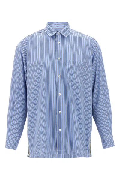 Comme Des Garòªons Homme Striped Shirt In Blue