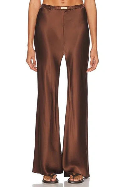 Comme Si Bias Cut Pant In Brown