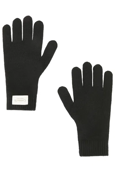Comme Si Cashmere Short Gloves In Black