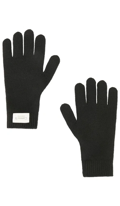 Comme Si Cashmere Short Gloves In Black