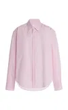 Comme Si Classica Cotton Poplin Shirt In Light Pink