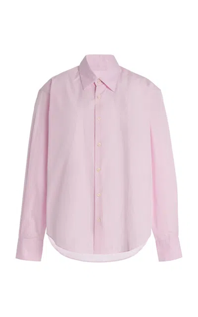 Comme Si Classica Cotton Poplin Shirt In Pink