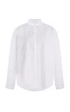 Comme Si Classica Cotton Poplin Shirt In White