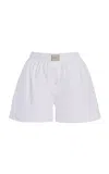 Comme Si Classica Cotton Poplin Shorts In White