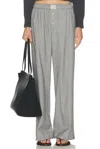 Comme Si La Boxer Alta Cotton-flannel Pants In Gray