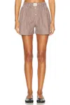 Comme Si La Classica Striped Cotton-poplin Boxer Shorts In Multi