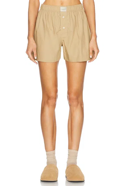 Comme Si La Boxer Classica Short In Khaki