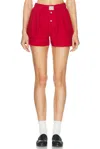 Comme Si La Classica Cotton-poplin Boxer Shorts In Maraschino