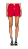 Comme Si La Classica Cotton-poplin Boxer Shorts In Red