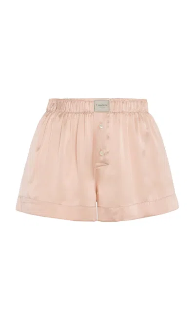 Comme Si La Boxer Classica Silk-charmeuse Shorts