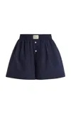 Comme Si La Classica Cotton-poplin Boxer Shorts In Blue