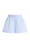 Comme Si La Classica Cotton-poplin Boxer Shorts In Blue