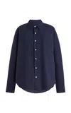 Comme Si La Classica Cotton-poplin Shirt In Blue