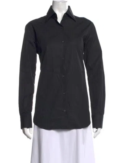 Pre-owned Comme Si Long Sleeve Button-up Top In Grey