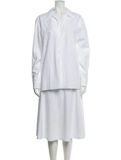 Pre-owned Comme Si Long Sleeve Top In White