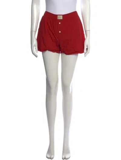 Pre-owned Comme Si Mini Shorts In Red