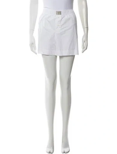 Pre-owned Comme Si Mini Shorts In White