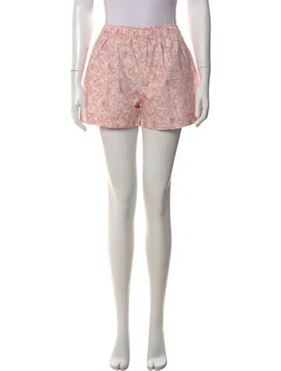 Pre-owned Comme Si Printed Mini Shorts In Pink