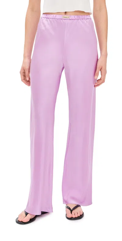 Comme Si Silk Bias Pants Dahlia In Purple