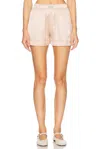 Comme Si Silk La Boxer Classica Short In Pink