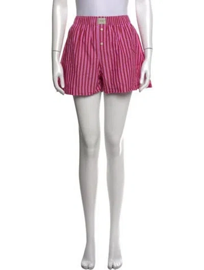 Pre-owned Comme Si Silk Mini Shorts In Pink