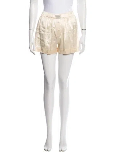 Pre-owned Comme Si Silk Mini Shorts W/ Tags In Neutral