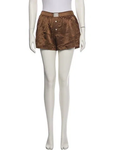 Pre-owned Comme Si Silk Pajamas In Brown