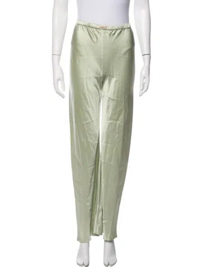 Pre-owned Comme Si Silk Pajamas In Green