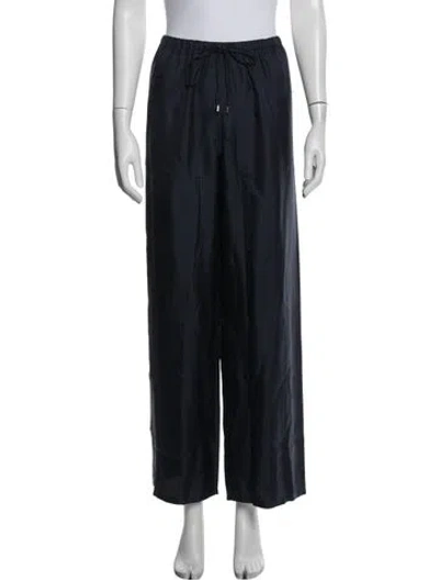 Pre-owned Comme Si Silk Wide Leg Pants W/ Tags In Blue