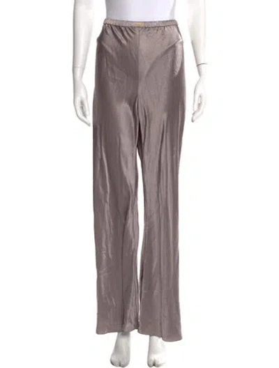 Pre-owned Comme Si Silk Wide Leg Pants W/ Tags In Gray