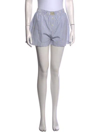 Pre-owned Comme Si Striped Mini Shorts In Multicolor