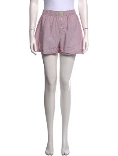Pre-owned Comme Si Striped Mini Shorts In Purple